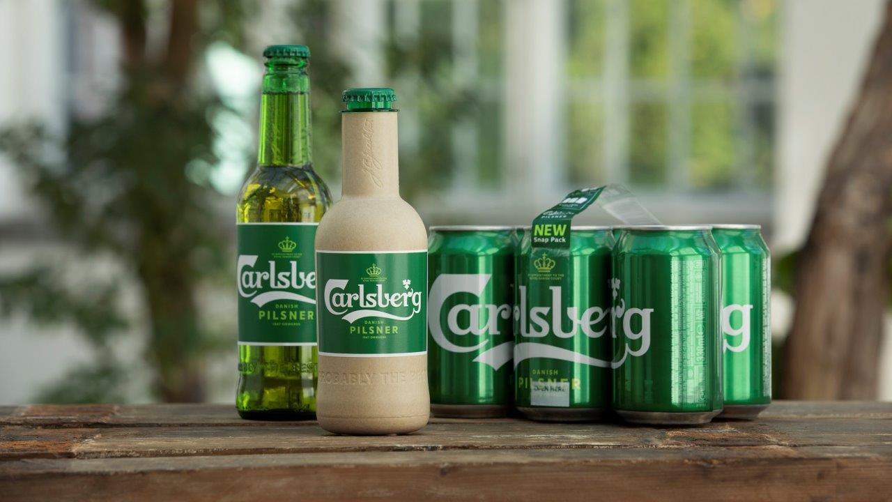Carlsberg testet biobasierte Bierflasche